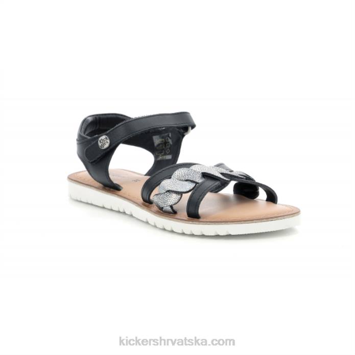 betty crna metalizirana djeca Kickers22XJ716
