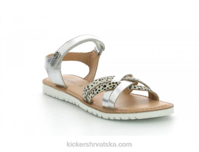 bolje novo bijelo srebrno otisnuto djeca Kickers22XJ666