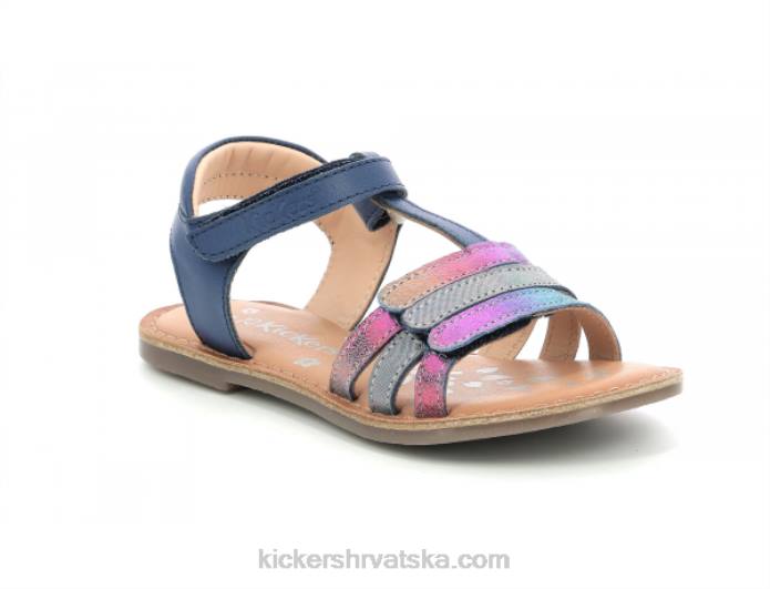 diamanto tamno plava metalizirana djeca Kickers22XJ400