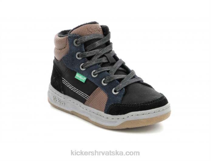 kickosta crna plava smeđa djeca Kickers22XJ963