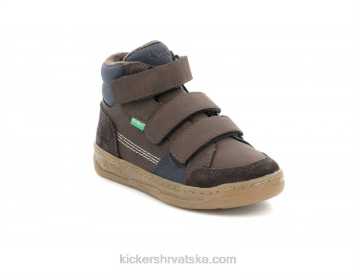 kroisy tamno smeđe mornarice djeca Kickers22XJ939