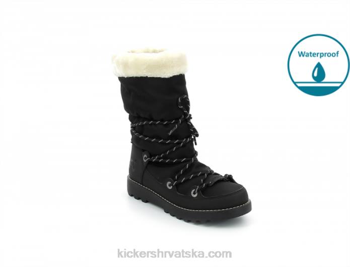 kick neosnow black žene Kickers22XJ233