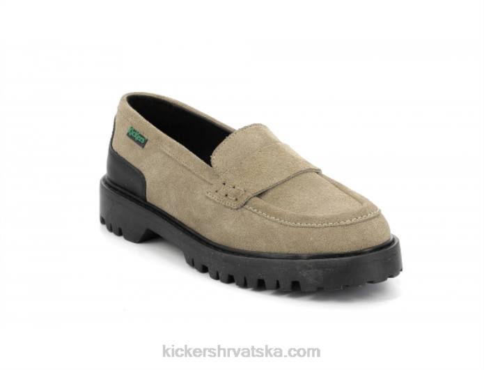 deck loafer srebrna žene Kickers22XJ184