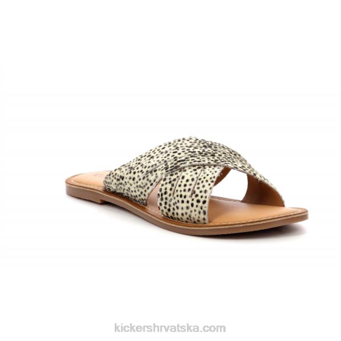 kick day bijelo smeđi tisak žene Kickers22XJ84