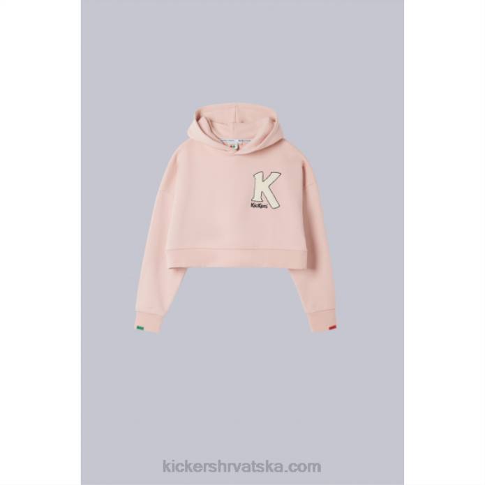 majica s kapuljačom ružičasta žene Kickers22XJ1068